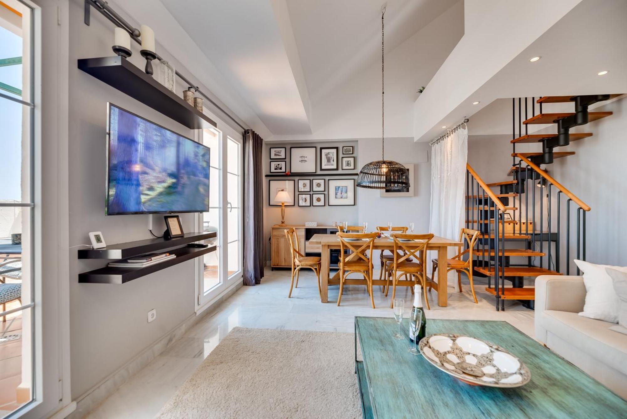 شقة Elegant 2 Bdrm Penthouse With Bbq And Pools ماربيا المظهر الخارجي الصورة