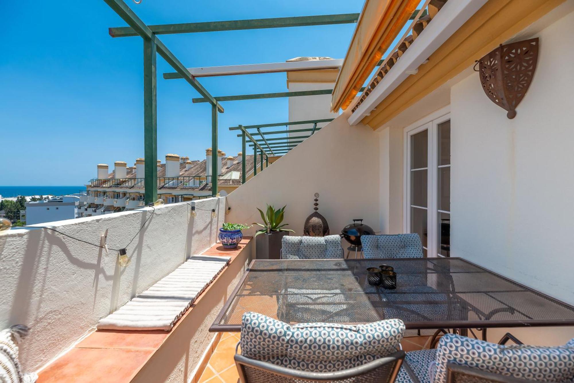 شقة Elegant 2 Bdrm Penthouse With Bbq And Pools ماربيا المظهر الخارجي الصورة