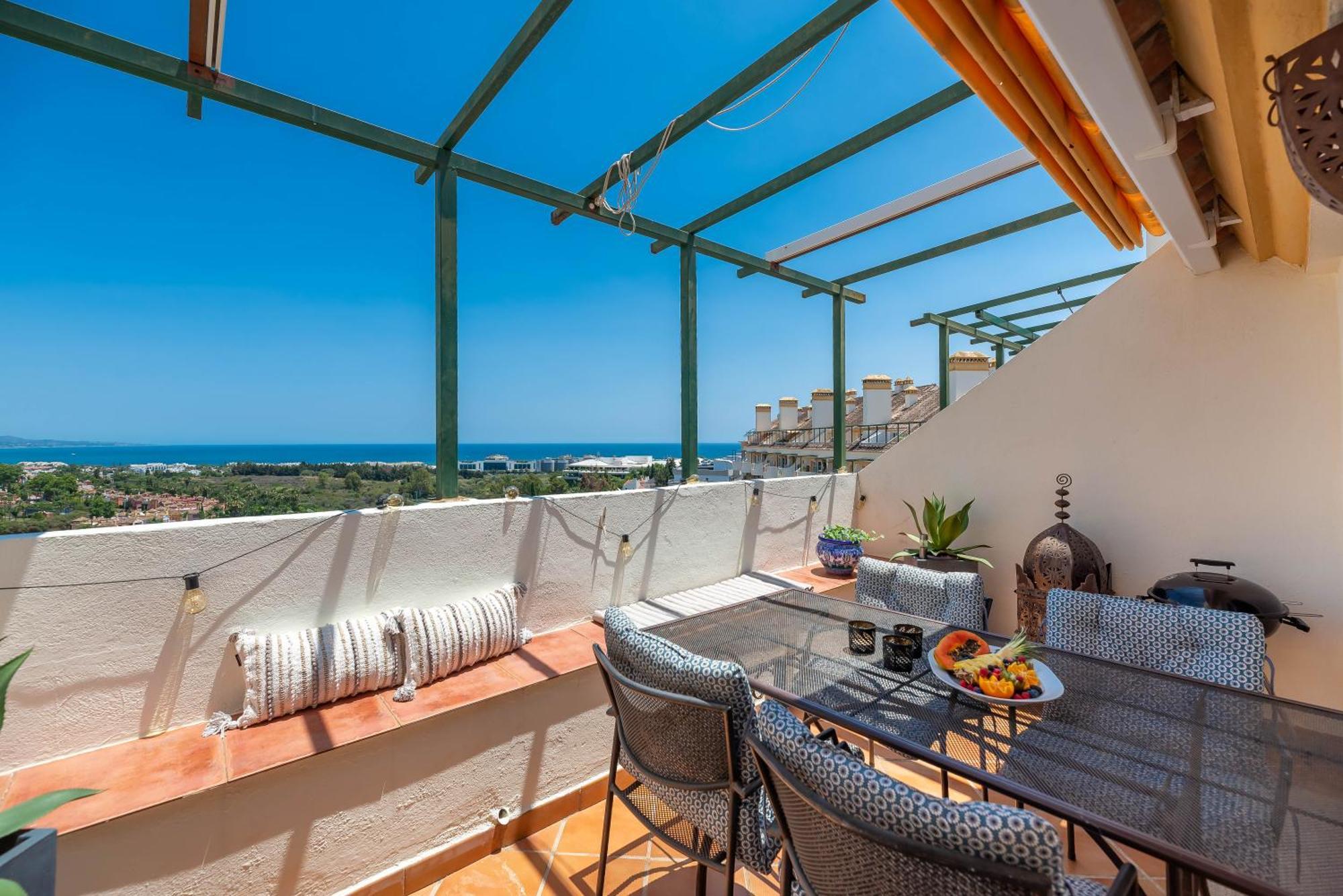 شقة Elegant 2 Bdrm Penthouse With Bbq And Pools ماربيا المظهر الخارجي الصورة